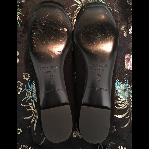 KATE SPADE NADIRA BLACK SUEDE CRYSTAL SHOES 8.5 - Picture 5 of 8